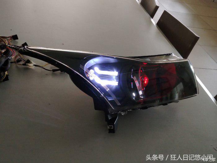 雪佛兰科鲁兹大灯改装小透镜led灯,17款雪佛兰科鲁兹改透镜大灯