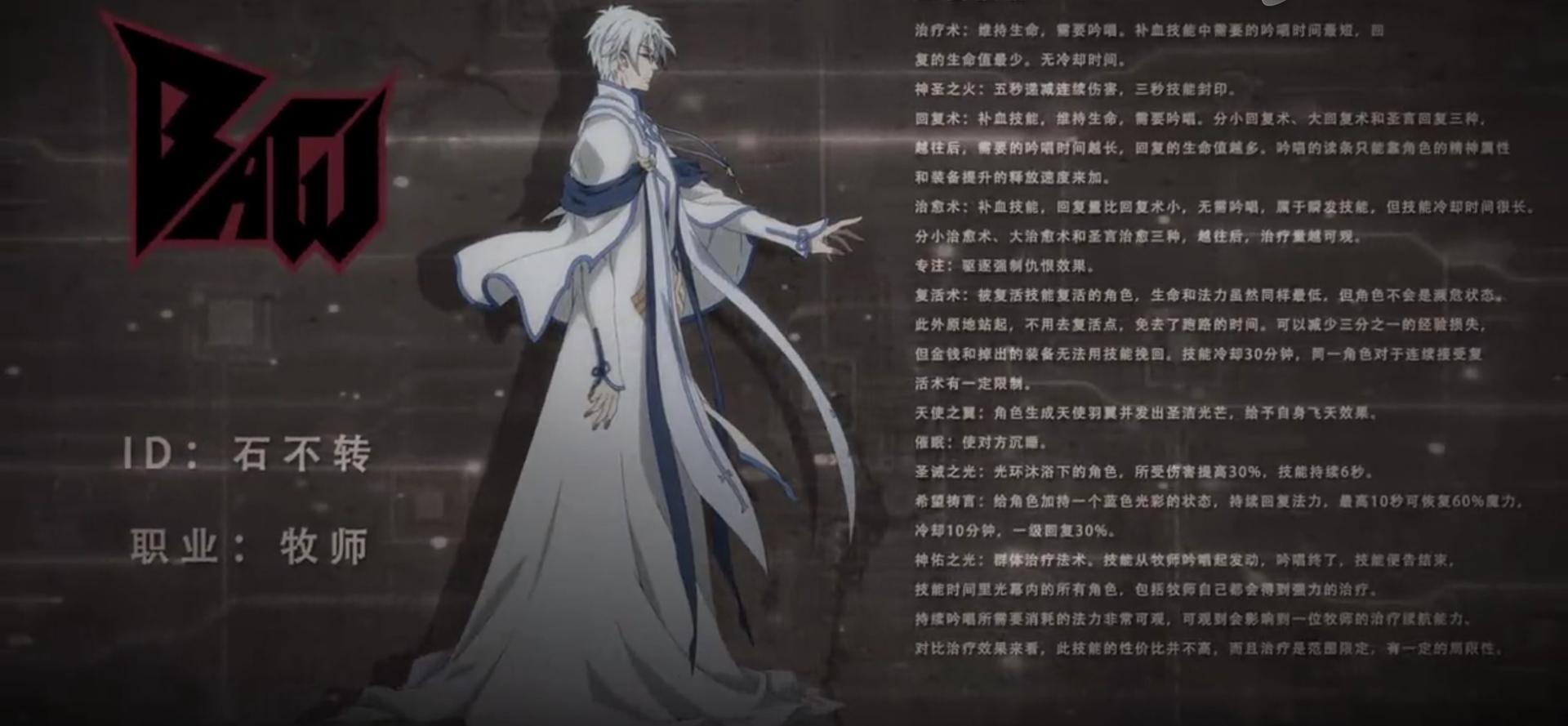 全职高手第一季人物角色,全职高手里面的职业有哪些