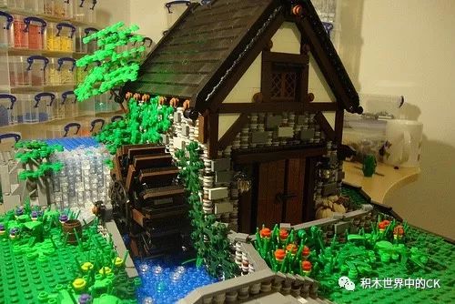 教程手把手教你如何用乐高搭建中古场景5之水车屋