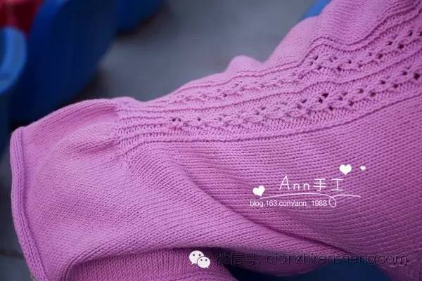 彩虹色针织女童开衫教程,春天宝宝开衫教程