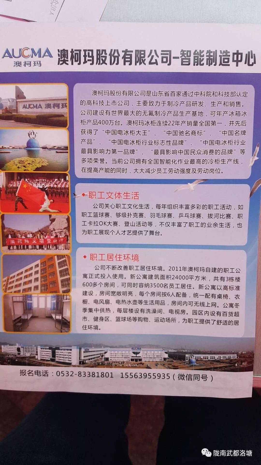 澳柯玛股份有限公司招聘会,青岛澳柯玛招工电话