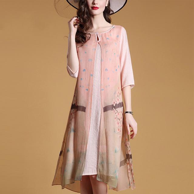 一条雅致的亚麻裙,文艺范儿白色亚麻裙