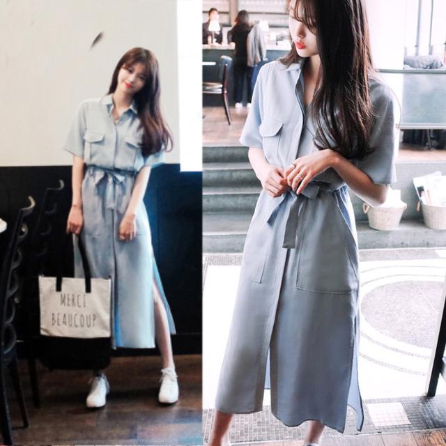 学习穿搭衬衫,衬衫搭衬衫裙