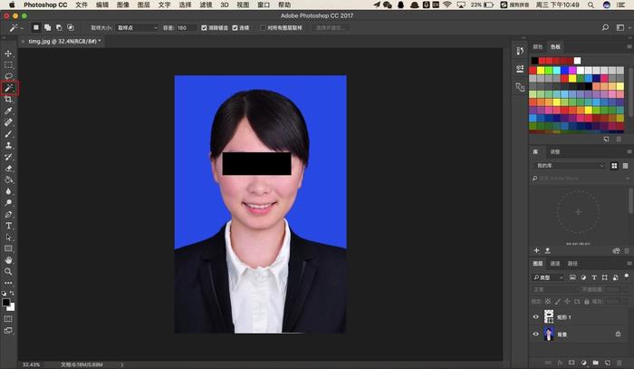 photoshop教程怎么制作证件照,photoshopcs6证件照抠人像毛发