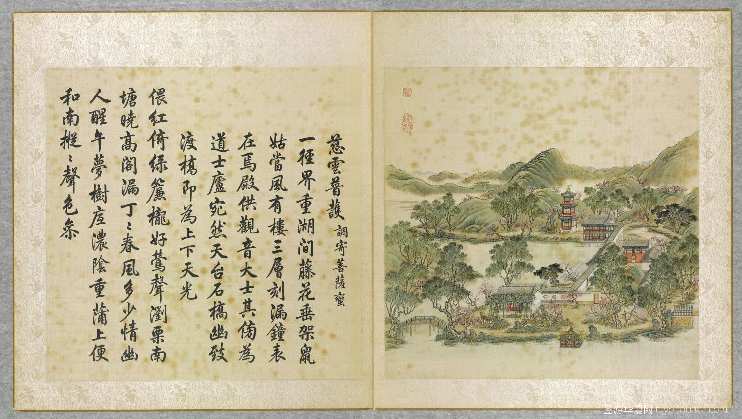 圆明园各个景点的复原图,图游华夏