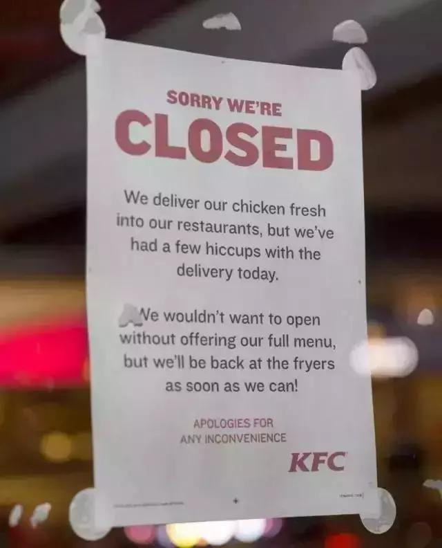 肯德基关门不归位,为什么英国的肯德基这么少