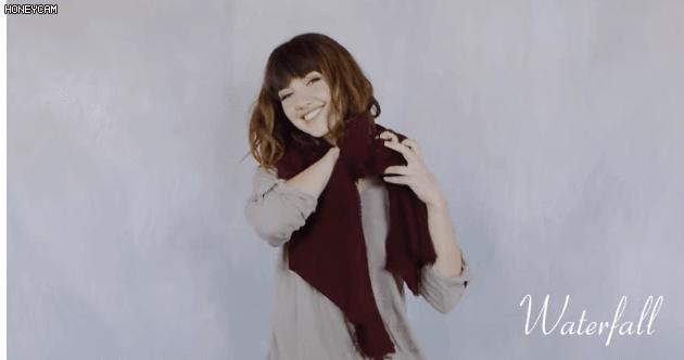 告诉你围巾怎样系得优雅有气质