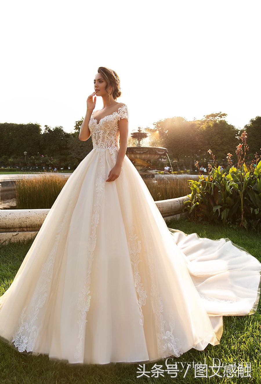 白银婚纱礼服设计,玫瑰婚纱礼服设计