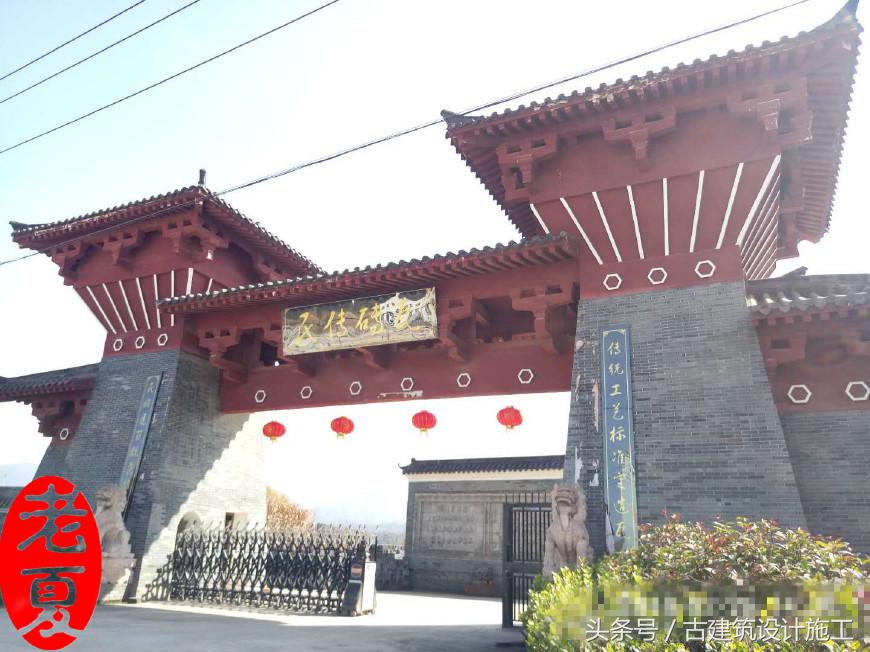 仿古门楼设计效果图大全,小区仿古牌坊门楼钢结构