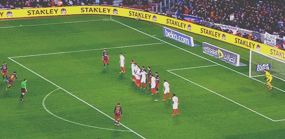 盘点梅西十大无解任意球,梅西任意球和c罗任意球