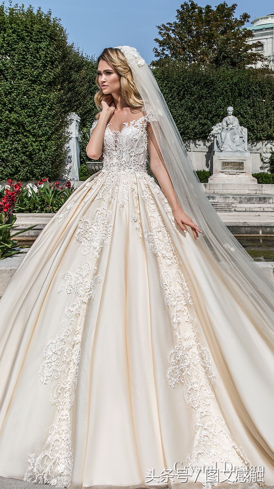 白银婚纱礼服设计,玫瑰婚纱礼服设计