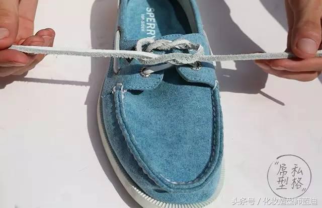 简单又不容易松的系鞋带小技巧,穿鞋带的方法教程慢动作双蝴蝶结