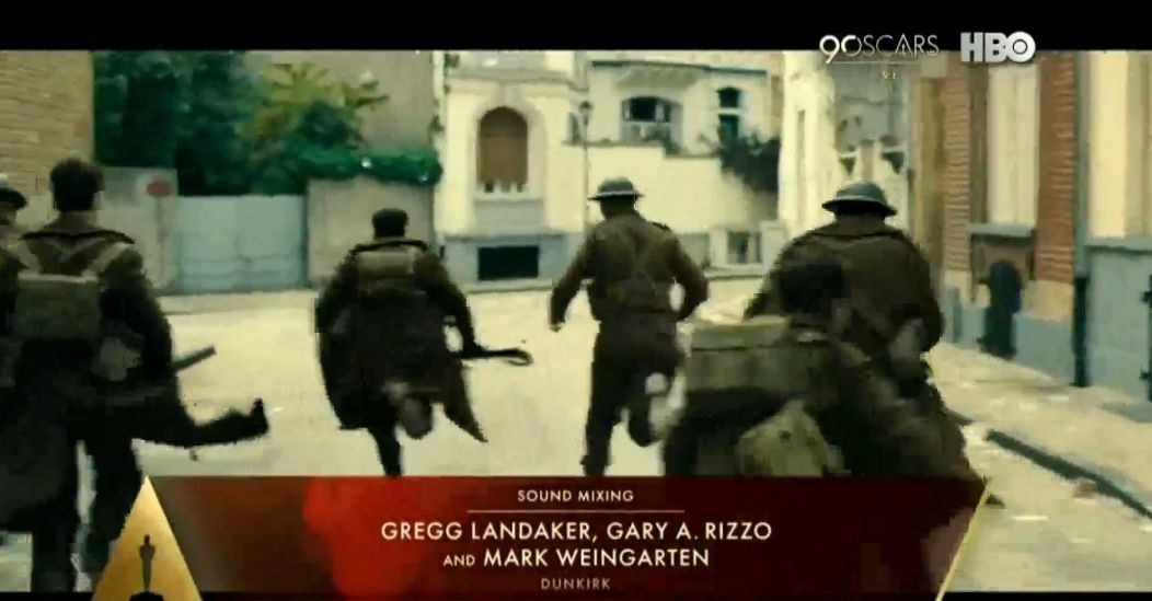 第90届奥斯卡获奖电影,第90届奥斯卡完整获奖名单