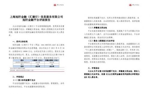 旭轩金融逾期,旭轩金融