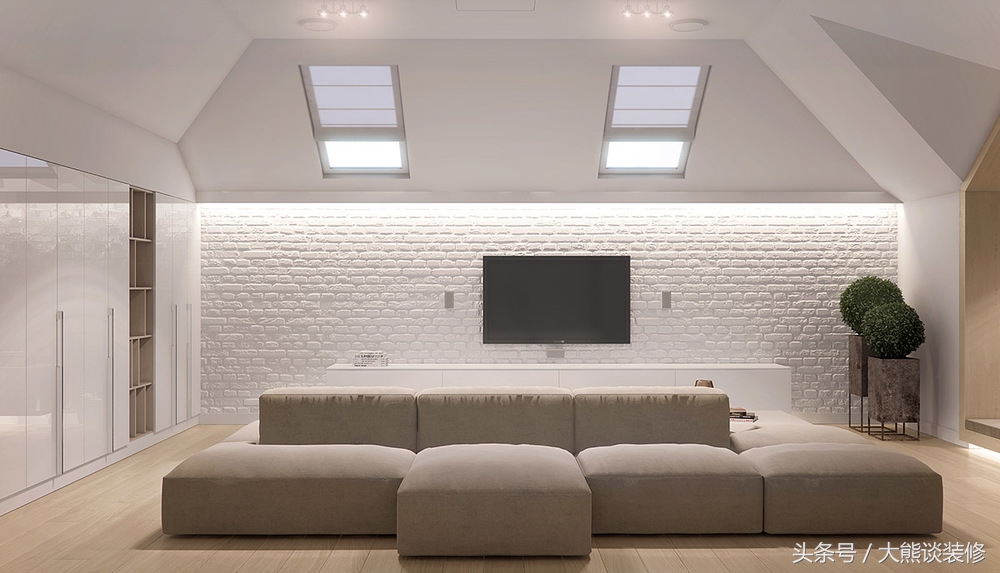 原木色木门搭配白色踢脚线,白色的墙木门颜色搭配效果图