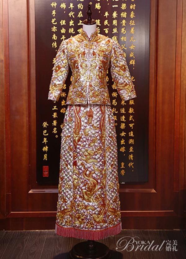 新娘穿龙凤褂有什么讲究,微胖新娘龙凤褂怎么挑选