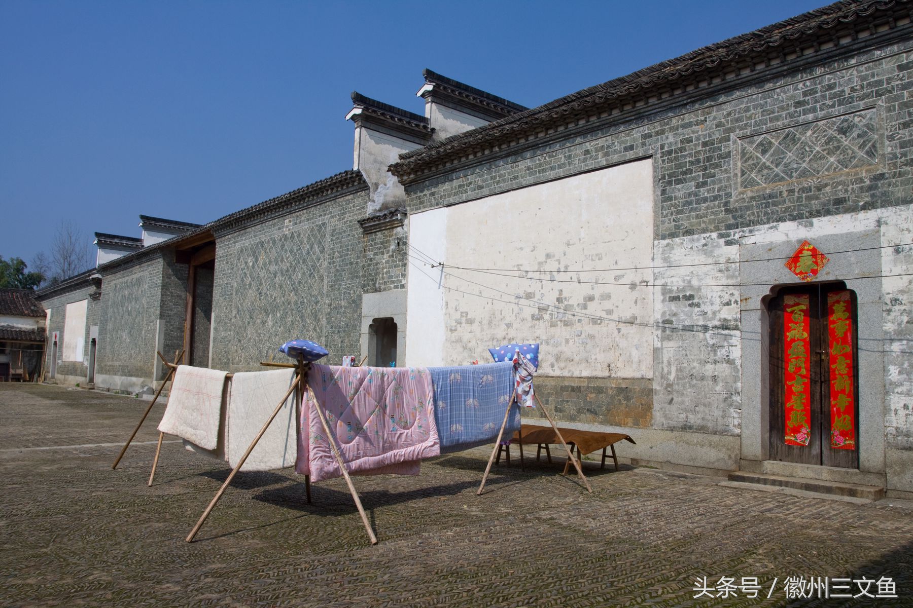 大江大河泾县黄田,泾县黄田洋船屋雪景