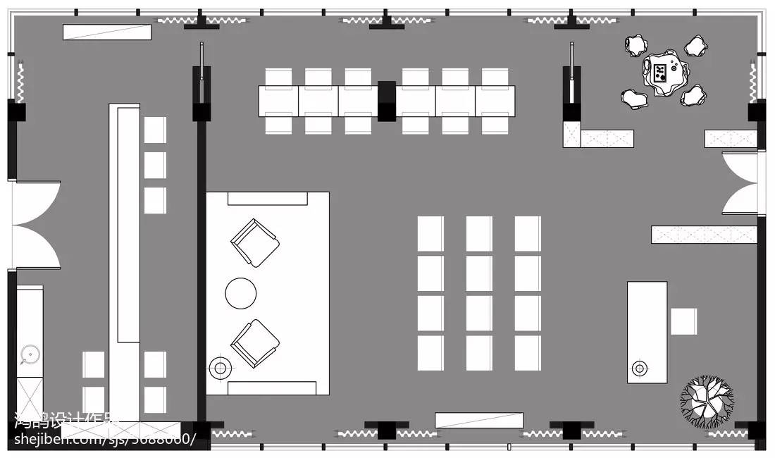 时尚仪式感茶馆设计风格,工装茶室设计的经典案例