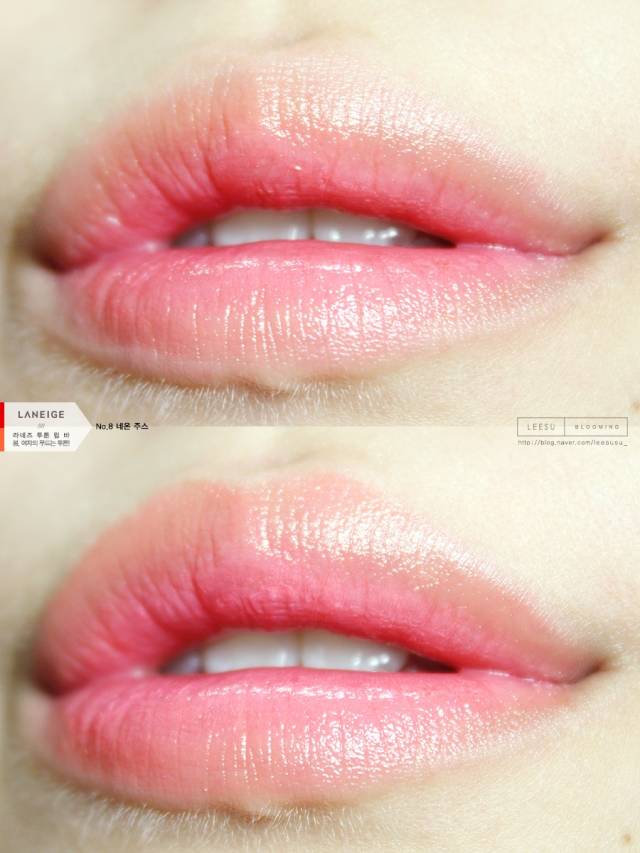 兰芝双色哑光唇膏,韩国美妆博主lee