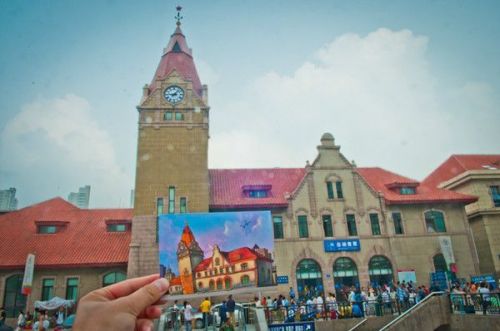 青岛一张永不过时的明信片,青岛美丽风光明信片