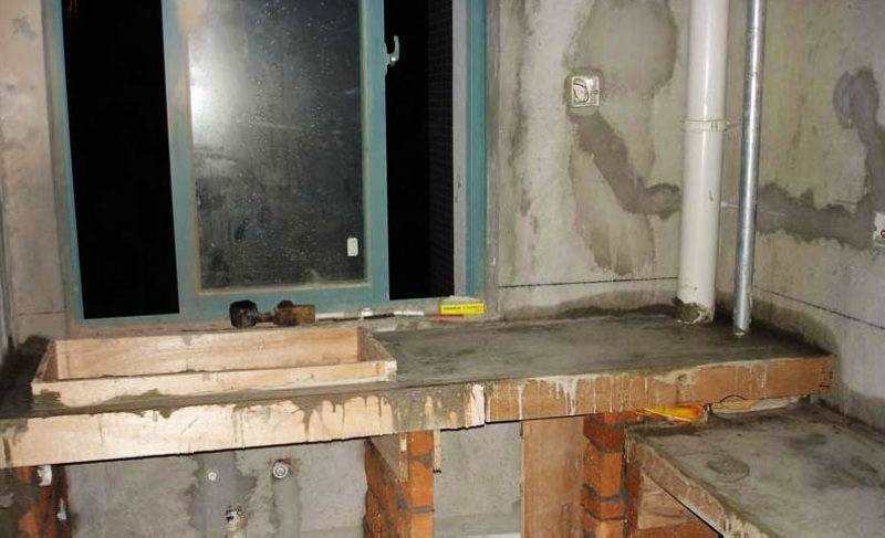 砖砌橱柜不做柜门怎么做才美观,砖砌橱柜如何免拉手