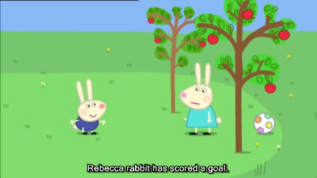 粉红小猪动画片英文版,小猪佩奇篮球动画片英文版