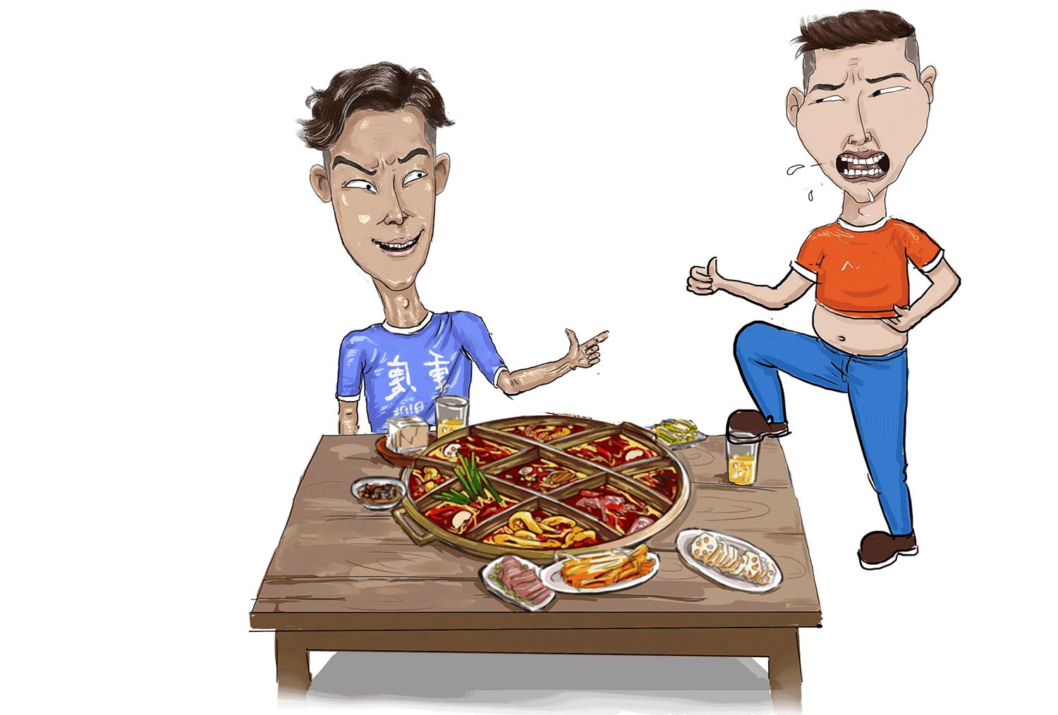 重庆人划拳名场面,重庆人划拳1520怎么画的