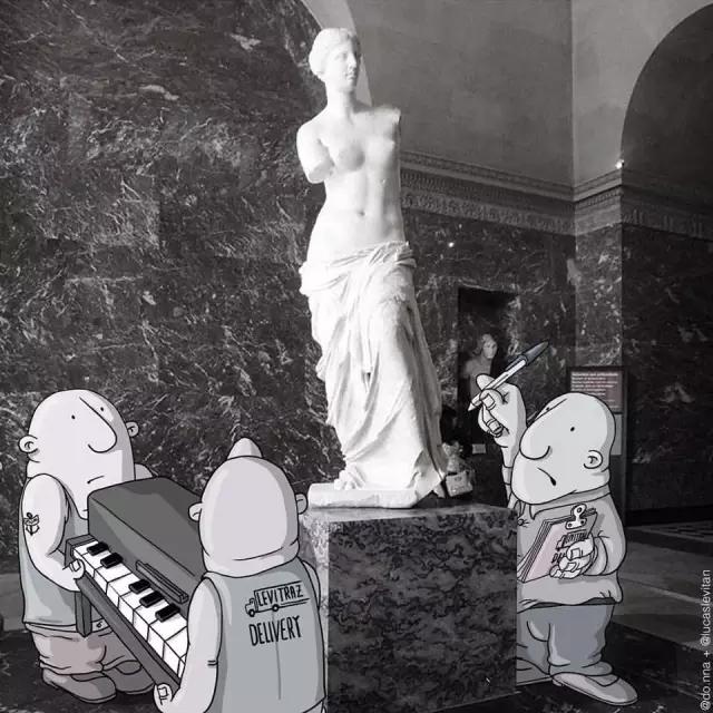 一组脑洞大开的小漫画,脑中构思了一部有意思的创意漫画