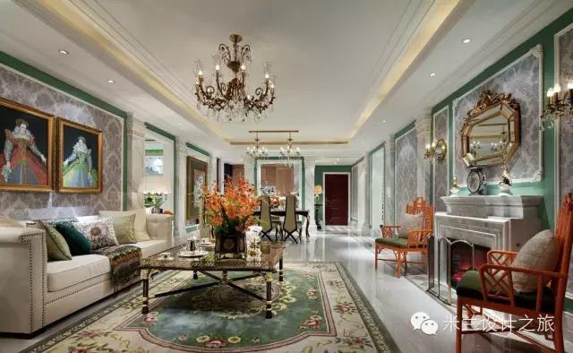 美式风格装修样板房效果图,美式装修风格样板房案例