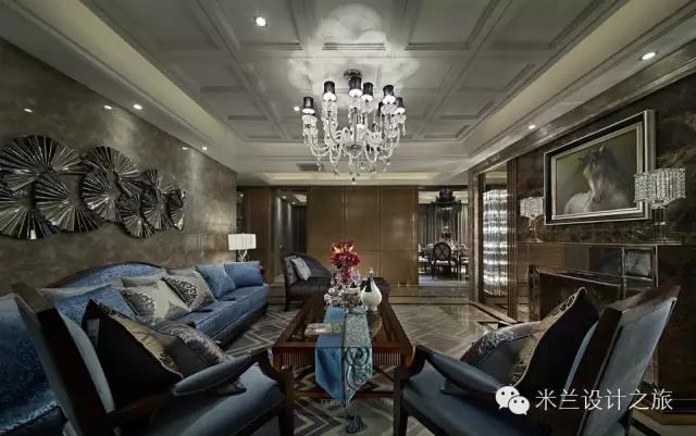 美式风格装修样板房效果图,美式装修风格样板房案例