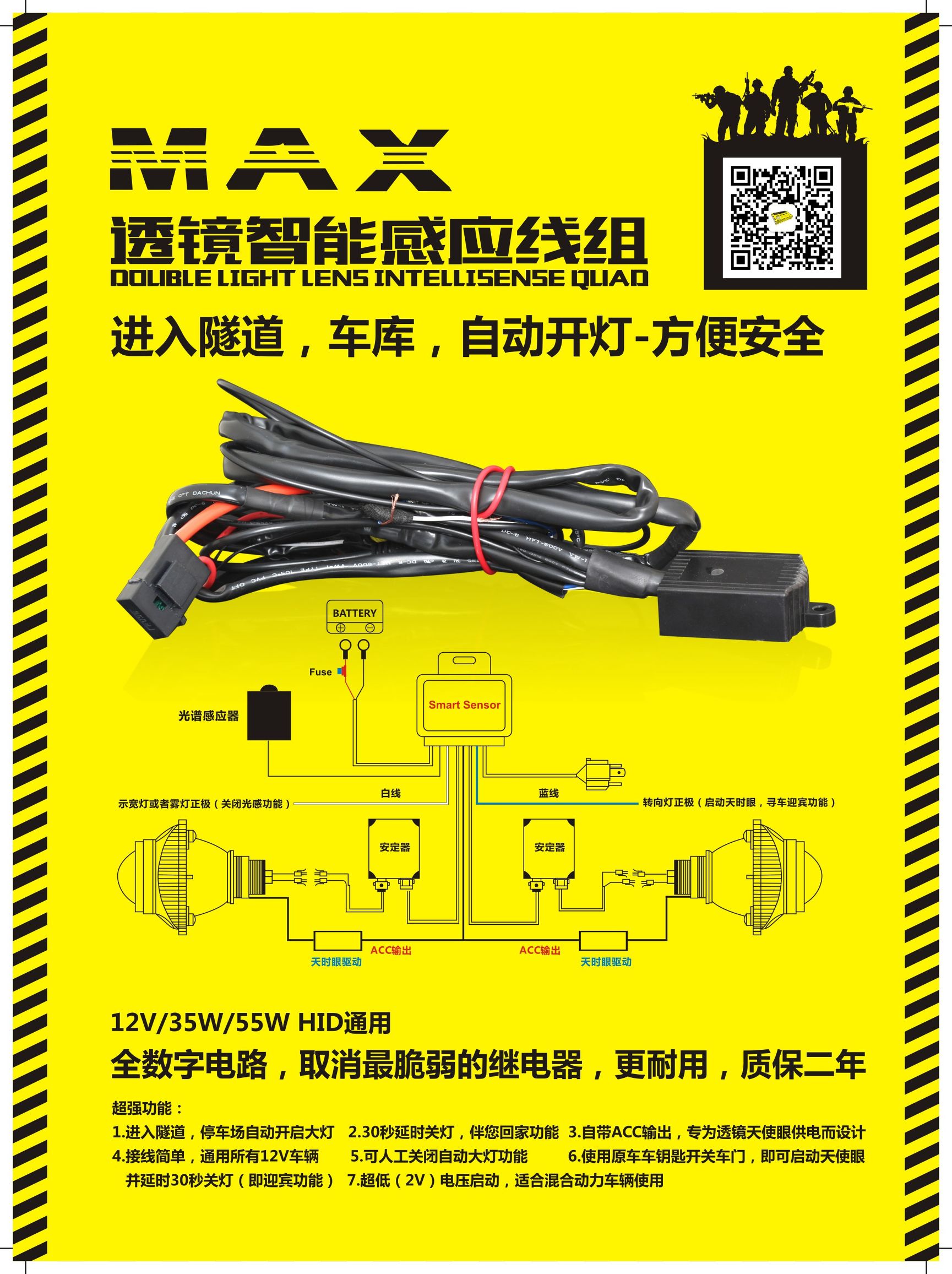带透镜远近一体的卤素灯h4改led,带微型透镜的h4氙气灯可以用吗