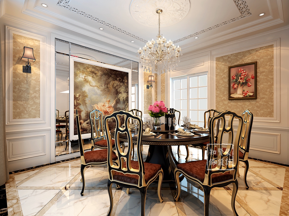 230平米餐厅吊灯壁纸,欧式壁纸灯盘效果图