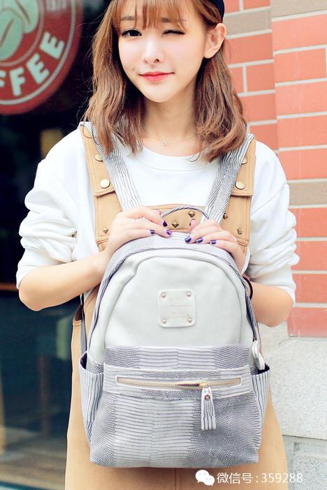 学生韩版大容量双肩包,韩版小背包女包双肩包