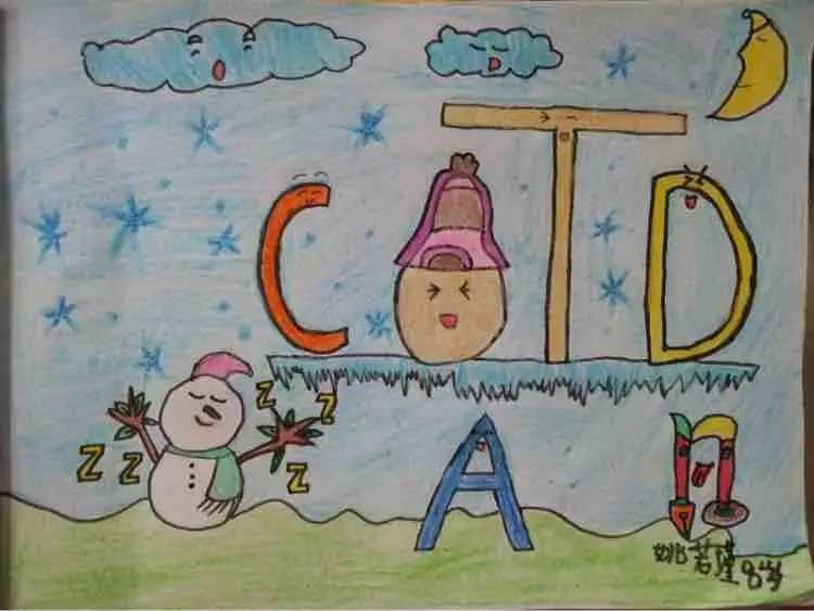 我的最爱主题儿童绘画,儿童创意画英文