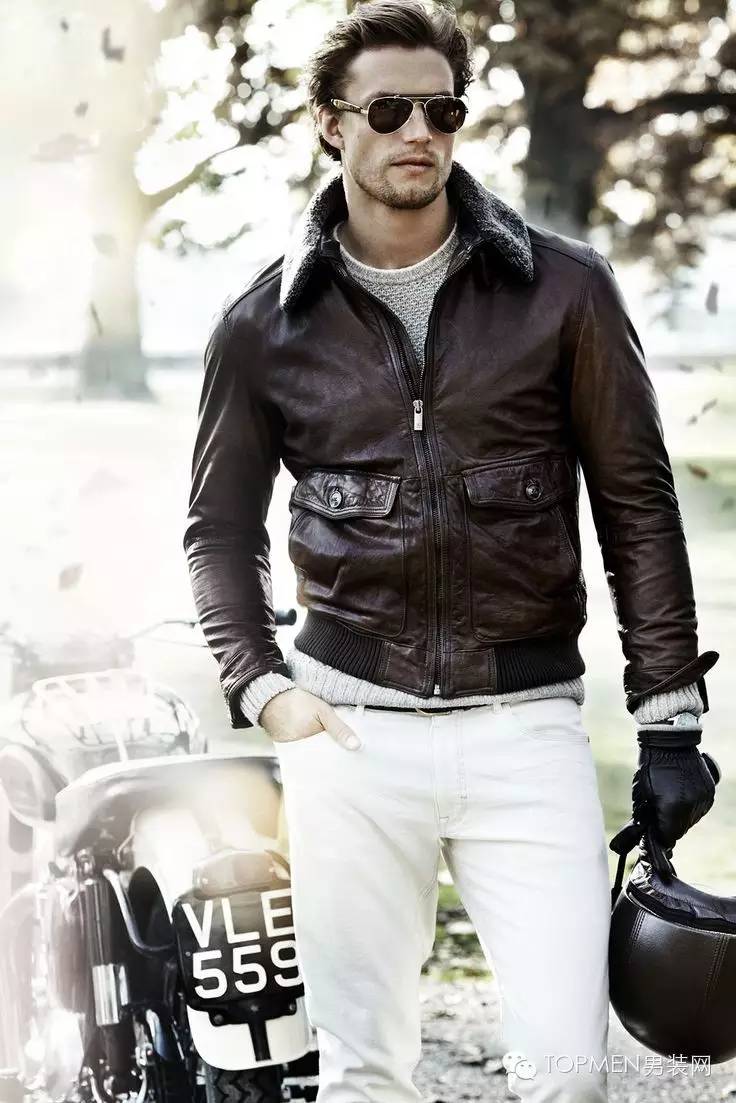 复古保暖夹克,belstaff剪羊毛飞行员夹克