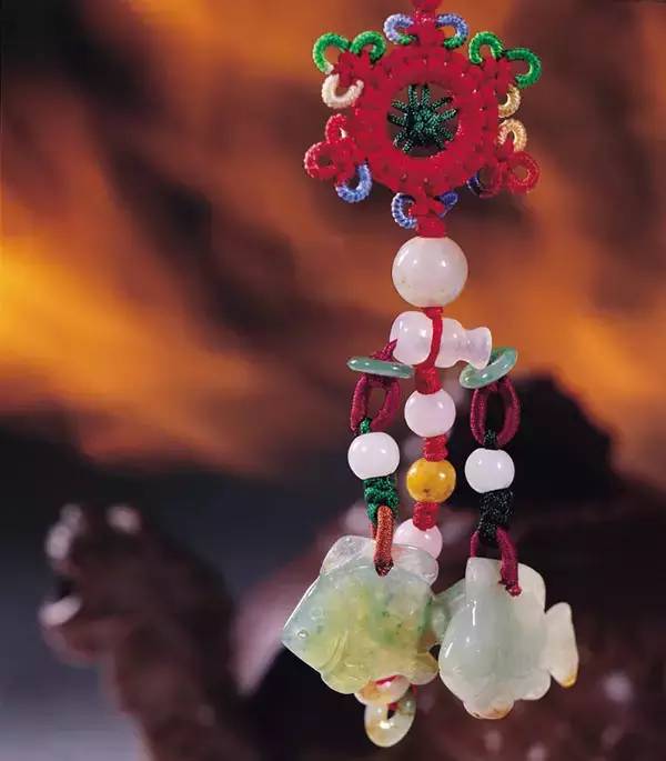 吉祥如意福字中国结挂件,吉祥如意前程似锦中国结