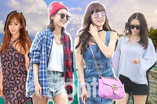 夏日度假穿搭潮流女,少女时代夏季穿搭