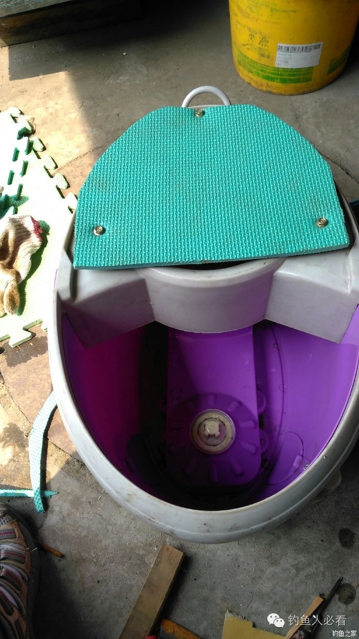 拖把桶改装钓箱,拖把桶改钓箱