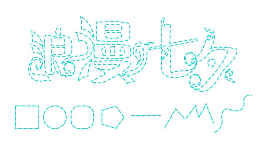 ps中怎么弄描边字母,ps怎么画形状虚线