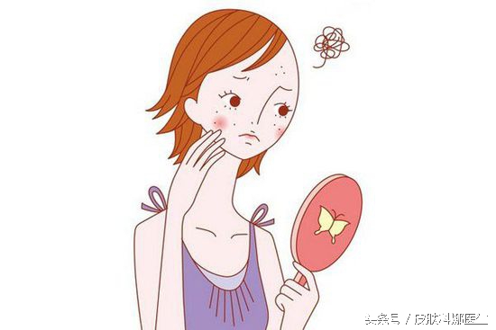 脸上长了一个圆圆的褐色斑点,如花似玉的年纪60岁的脸