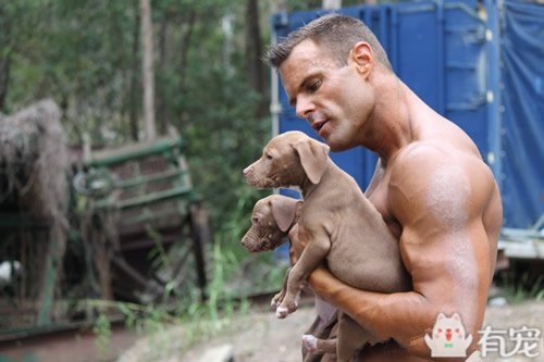 搜救犬看见消防员抱着小奶狗 (消防员训练发现小奶狗)