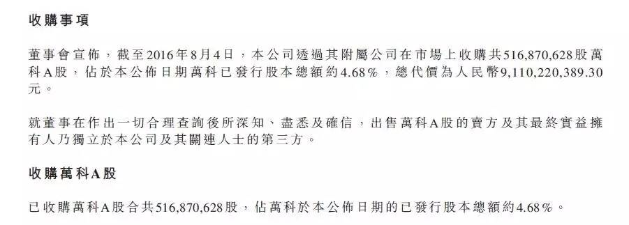 万科股权之争案例分析启示,恒大在万科股权中赚了多少钱