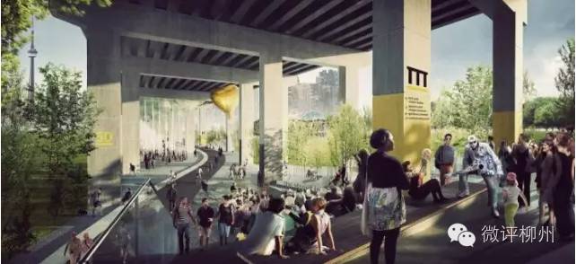 桥底滨水空间,桥底空间利用