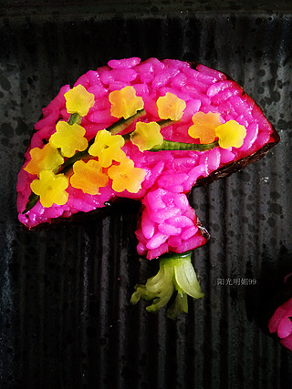 二年级学生画的寿司,寿司儿童创意画