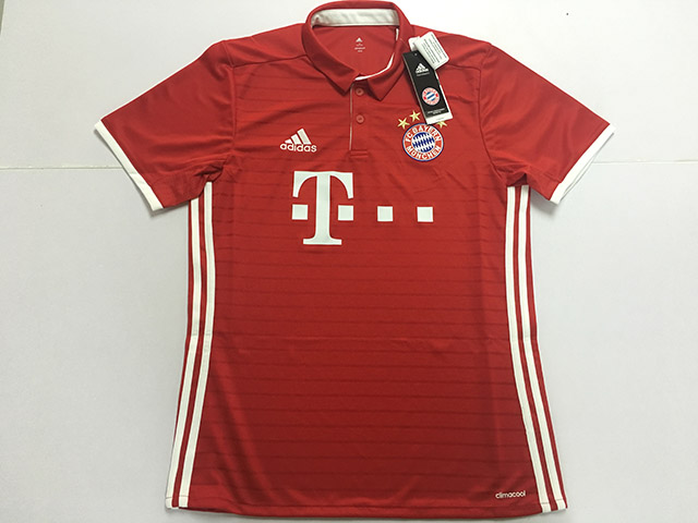 拜仁球衣1617鉴别,拜仁主客场球衣