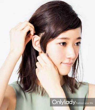 日本妹子的头发怎么扎,日本女生打理发型教程