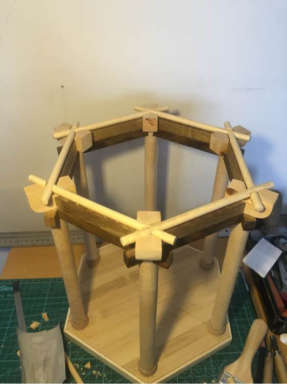 看了古建筑然后就自己动手制作一个亭子，快来学习哦