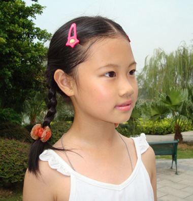 大童中短发编发简单又好看10-15岁,发型小女孩简单编发短发