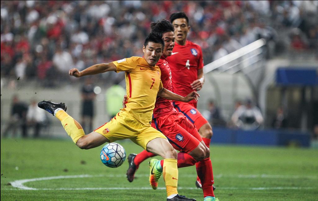 国足亚运队1-0击败韩国进球图片,u20亚洲杯国足vs韩国全场回放