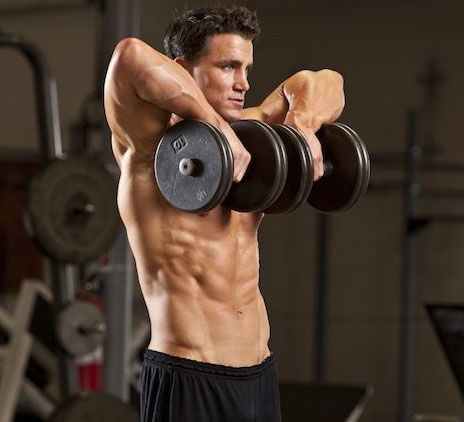 虎头肩三角肌哑铃训练,新手练肩6个哑铃练肩动作